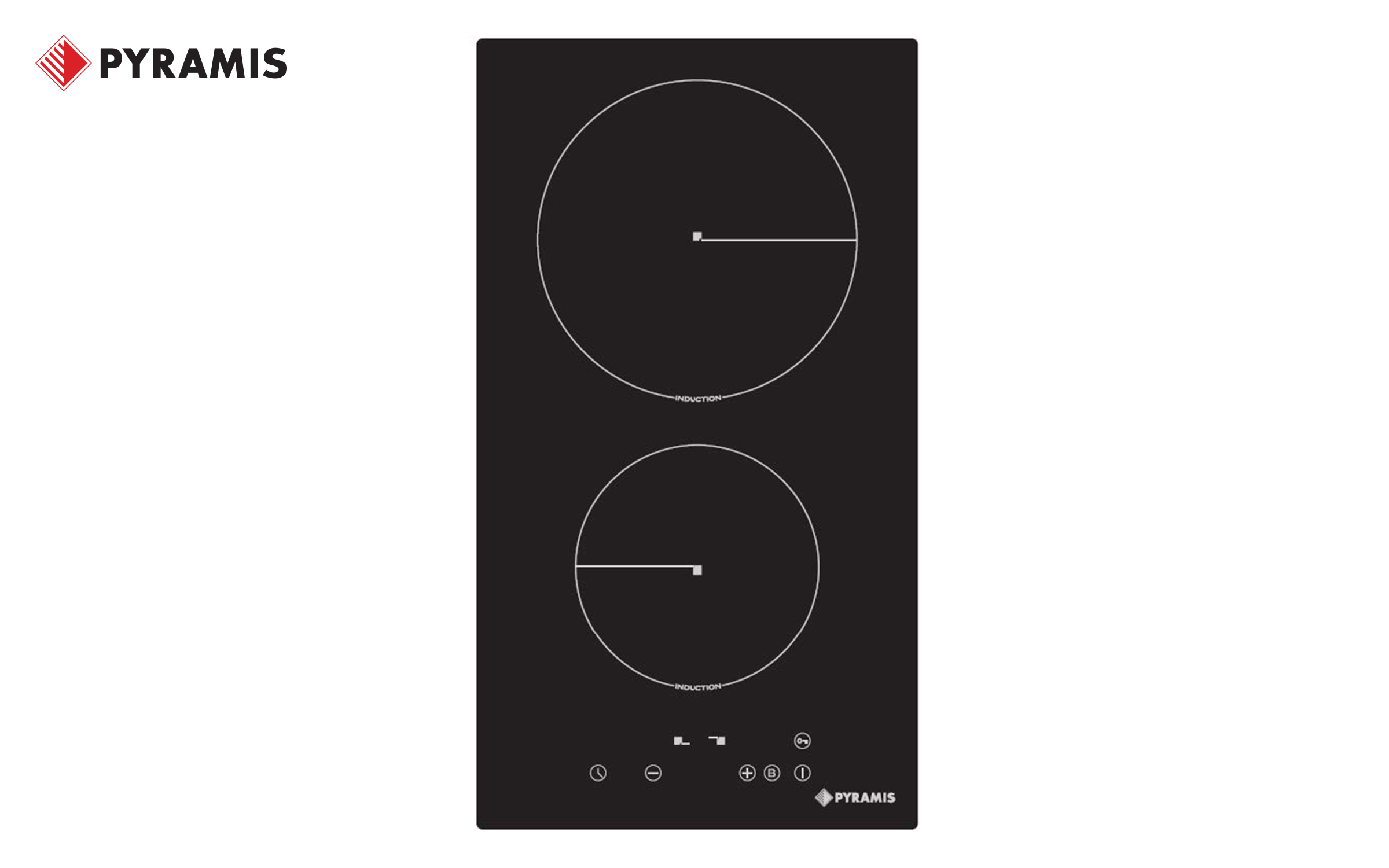 Plita cu inductie PYRAMIS, 2 zone, negru  1